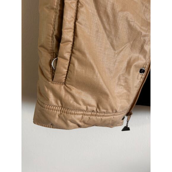 Natural High Down Outerwear Vintage Down Puffer Blue Tan Large - Picture 7 of 8